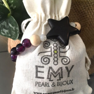 bracelet perle d'agate Emmy Pearl